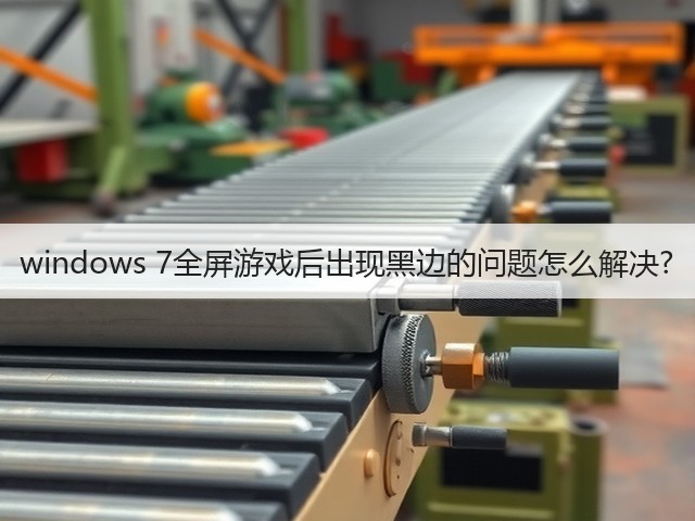 windows 7全屏游戏后出现黑边的问题怎么解决?(图2) windows 7全屏游戏后出现黑边的问题怎么解决?(图2)