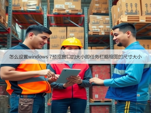 怎么设置windows 7预览窗口的大小即任务栏略缩图的尺寸大小(图3) 怎么设置windows 7预览窗口的大小即任务栏略缩图的尺寸大小(图3)