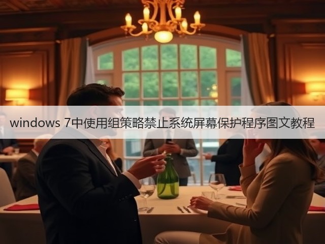 windows 7中使用组策略禁止系统屏幕保护程序图文教程(图3) windows 7中使用组策略禁止系统屏幕保护程序图文教程(图3)