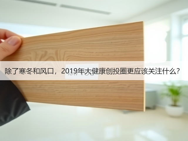 除了寒冬和风口,2019年大健康创投圈更应该关注什么?(图3) 除了寒冬和风口,2019年大健康创投圈更应该关注什么?(图3)