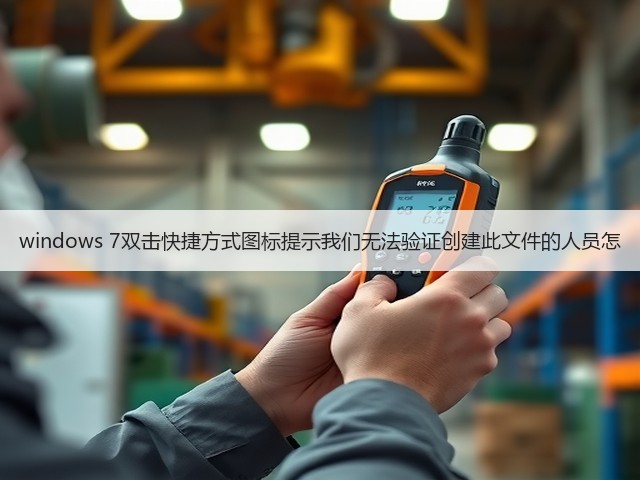 windows 7双击快捷方式图标提示我们无法验证创建此文件的人员怎(图3) windows 7双击快捷方式图标提示我们无法验证创建此文件的人员怎(图3)