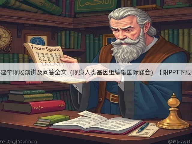 贺建奎现场演讲及问答全文(现身人类基因组编辑国际峰会)【附PPT下载】(图1) 贺建奎现场演讲及问答全文(现身人类基因组编辑国际峰会)【附PPT下载】(图1)