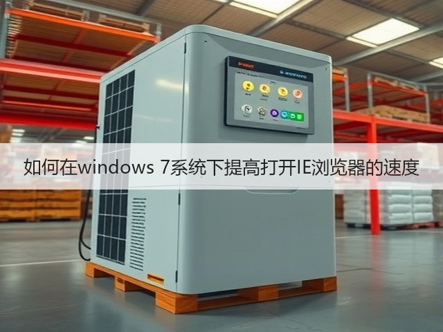 如何在windows 7系统下提高打开IE浏览器的速度(图1)