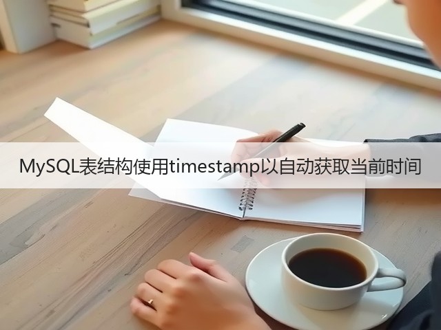 MySQL表结构使用timestamp以自动获取当前时间(图2) MySQL表结构使用timestamp以自动获取当前时间(图2)