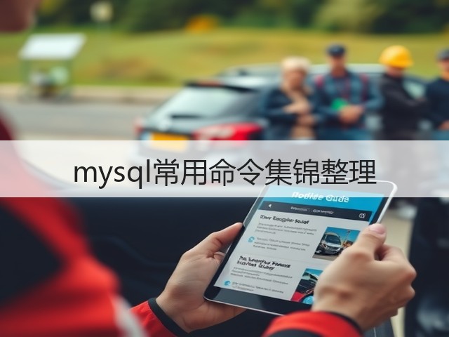 mysql常用命令集锦整理(图1) mysql常用命令集锦整理(图1)