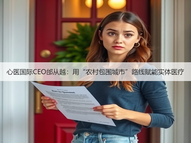 心医国际CEO邰从越:用“农村包围城市”路线赋能实体医疗(图1) 心医国际CEO邰从越:用“农村包围城市”路线赋能实体医疗(图1)