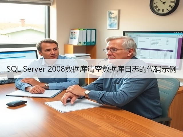 SQL Server 2008数据库清空数据库日志的代码示例(图2) SQL Server 2008数据库清空数据库日志的代码示例(图2)