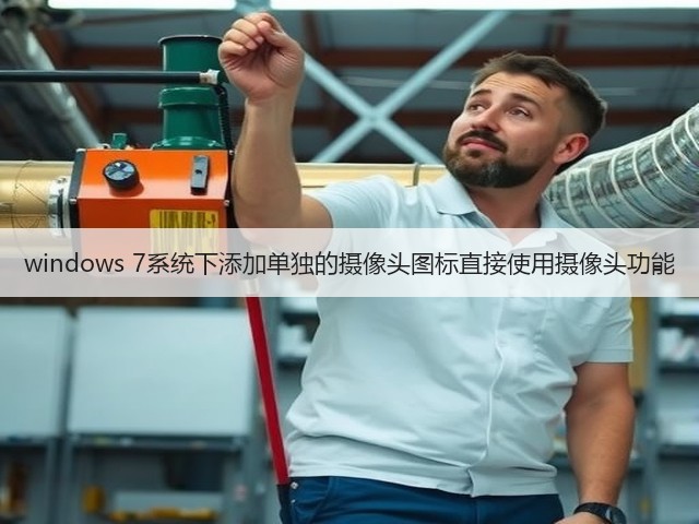windows 7系统下添加单独的摄像头图标直接使用摄像头功能(图1)