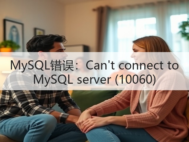 MySQL错误:Cant connect to MySQL server (10060)(图2) MySQL错误:Cant connect to MySQL server (10060)(图2)