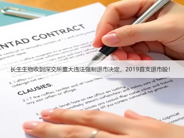 长生生物收到深交所重大违法强制退市决定,2019首支退市股!(图1) 长生生物收到深交所重大违法强制退市决定,2019首支退市股!(图1)