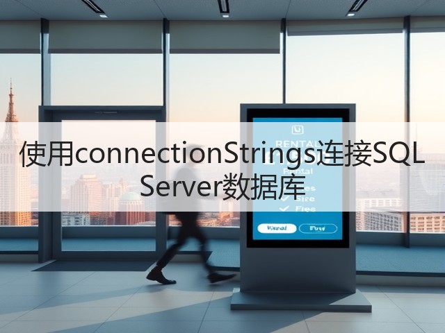 使用connectionStrings连接SQL Server数据库(图3)