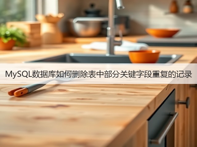 MySQL数据库如何删除表中部分关键字段重复的记录(图3)