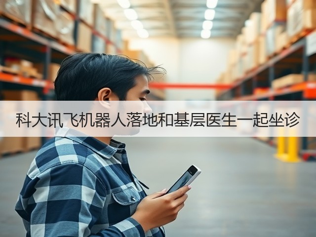 科大讯飞机器人落地和基层医生一起坐诊(图1) 科大讯飞机器人落地和基层医生一起坐诊(图1)