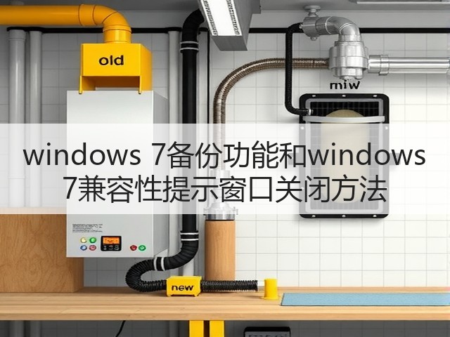 windows 7备份功能和windows 7兼容性提示窗口关闭方法(图1) windows 7备份功能和windows 7兼容性提示窗口关闭方法(图1)