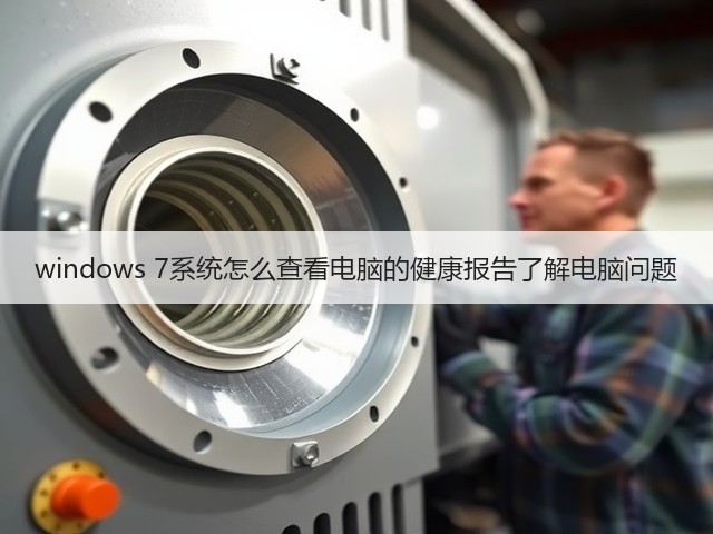 windows 7系统怎么查看电脑的健康报告了解电脑问题(图3)