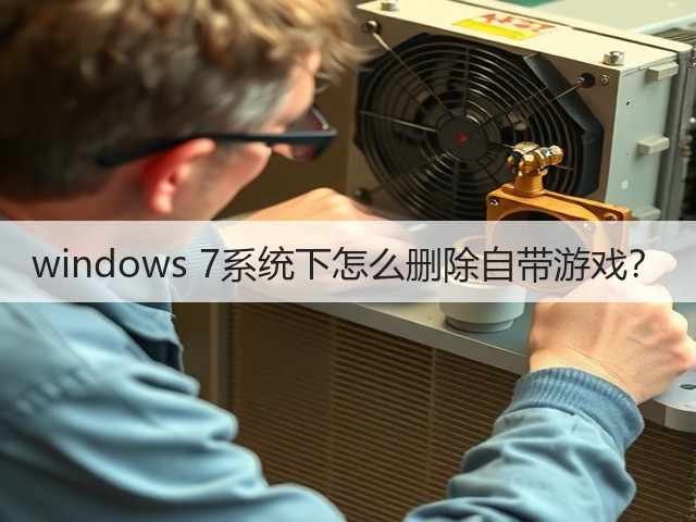 windows 7系统下怎么删除自带游戏?(图1) windows 7系统下怎么删除自带游戏?(图1)