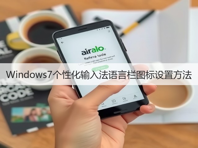 Windows7个性化输入法语言栏图标设置方法(图2) Windows7个性化输入法语言栏图标设置方法(图2)