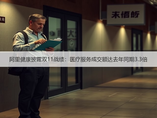 阿里健康披露双11战绩：医疗服务成交额达去年同期3.3倍(图1)
