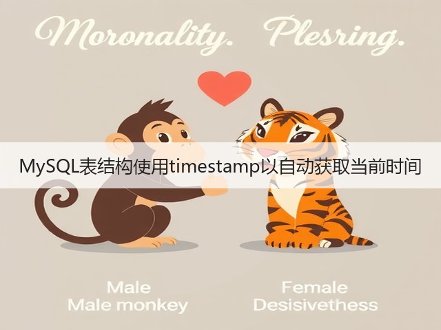 MySQL表结构使用timestamp以自动获取当前时间(图1) MySQL表结构使用timestamp以自动获取当前时间(图1)