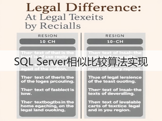 SQL Server相似比较算法实现(图3) SQL Server相似比较算法实现(图3)