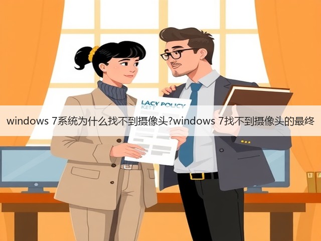 windows 7系统为什么找不到摄像头?windows 7找不到摄像头的最终(图1) windows 7系统为什么找不到摄像头?windows 7找不到摄像头的最终(图1)
