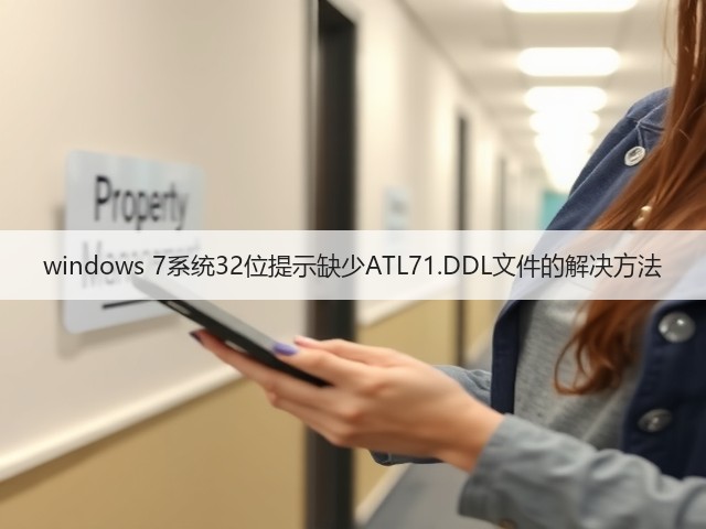 windows 7系统32位提示缺少ATL71.DDL文件的解决方法(图2)