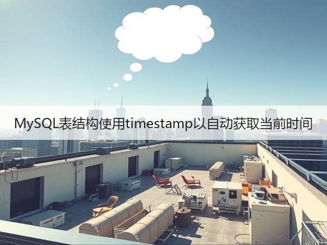 MySQL表结构使用timestamp以自动获取当前时间(图3) MySQL表结构使用timestamp以自动获取当前时间(图3)