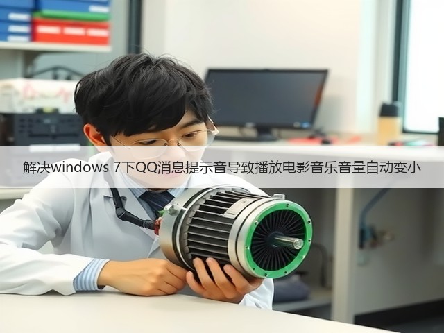 解决windows 7下QQ消息提示音导致播放电影音乐音量自动变小(图1) 解决windows 7下QQ消息提示音导致播放电影音乐音量自动变小(图1)