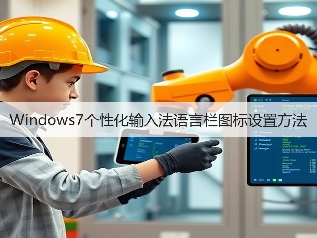 Windows7个性化输入法语言栏图标设置方法(图1) Windows7个性化输入法语言栏图标设置方法(图1)