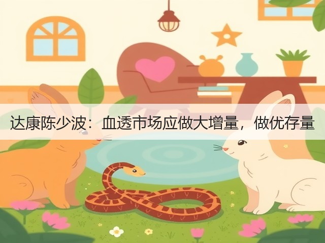 达康陈少波:血透市场应做大增量,做优存量(图1) 达康陈少波:血透市场应做大增量,做优存量(图1)