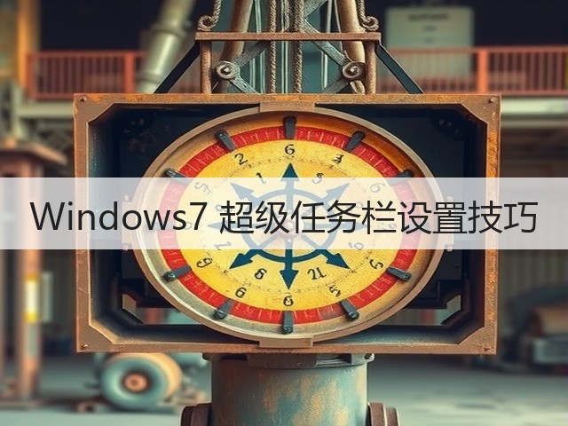 Windows7 超级任务栏设置技巧(图3)