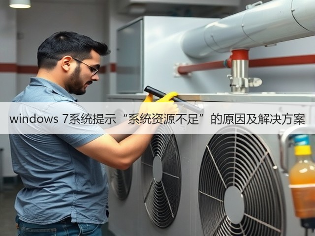 windows 7系统提示“系统资源不足”的原因及解决方案(图2)
