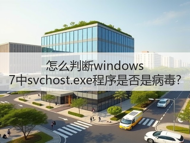 怎么判断windows 7中svchost.exe程序是否是病毒?(图1)
