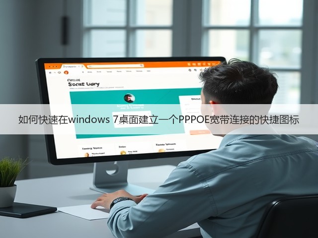 如何快速在windows 7桌面建立一个PPPOE宽带连接的快捷图标(图2) 如何快速在windows 7桌面建立一个PPPOE宽带连接的快捷图标(图2)