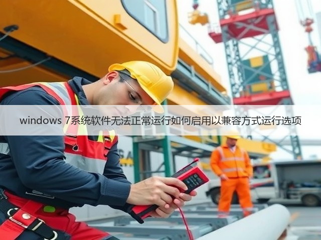 windows 7系统软件无法正常运行如何启用以兼容方式运行选项(图3) windows 7系统软件无法正常运行如何启用以兼容方式运行选项(图3)