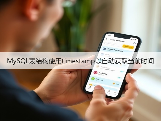 MySQL表结构使用timestamp以自动获取当前时间(图3) MySQL表结构使用timestamp以自动获取当前时间(图3)