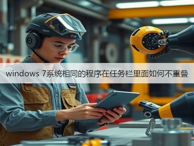 windows 7系统相同的程序在任务栏里面如何不重叠(图2) windows 7系统相同的程序在任务栏里面如何不重叠(图2)