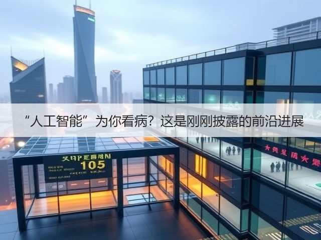 “人工智能”为你看病?这是刚刚披露的前沿进展(图1) “人工智能”为你看病?这是刚刚披露的前沿进展(图1)