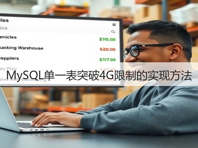 MySQL单一表突破4G限制的实现方法(图2) MySQL单一表突破4G限制的实现方法(图2)