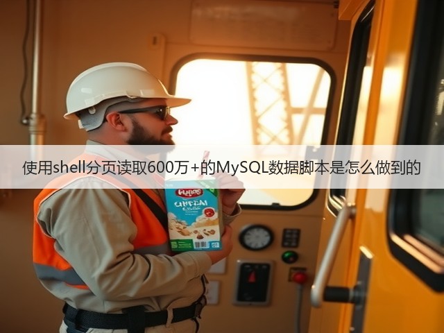 使用shell分页读取600万+的MySQL数据脚本是怎么做到的(图1) 使用shell分页读取600万+的MySQL数据脚本是怎么做到的(图1)