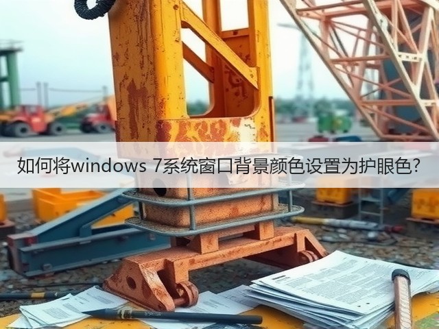 如何将windows 7系统窗口背景颜色设置为护眼色?(图1) 如何将windows 7系统窗口背景颜色设置为护眼色?(图1)