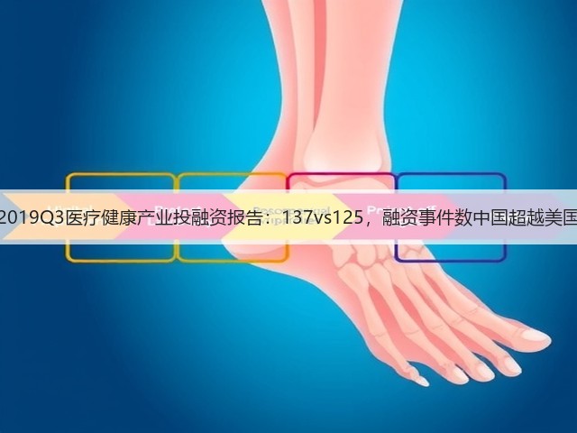 2019Q3医疗健康产业投融资报告:137vs125,融资事件数中国超越美国(图2) 2019Q3医疗健康产业投融资报告:137vs125,融资事件数中国超越美国(图2)